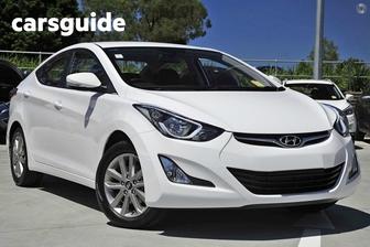 White 2014 Hyundai Elantra Sedan Trophy