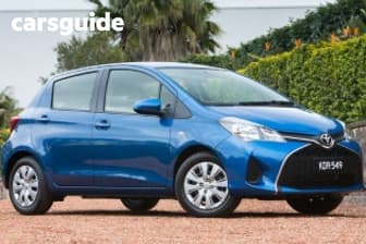 Red 2015 Toyota Yaris Hatchback Ascent