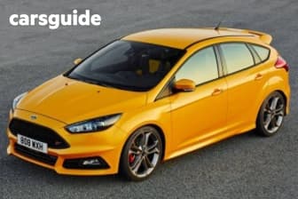 Orange 2015 Ford Focus Hatchback St