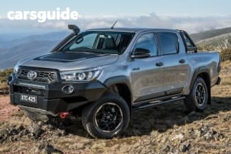 Silver 2018 Toyota Hilux Dual Cab Utility Rugged X (4X4)