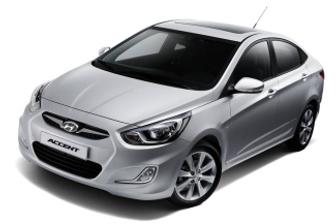White 2012 Hyundai Accent Sedan Active