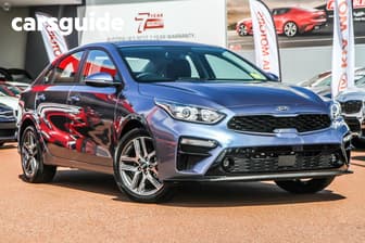 Blue 2021 Kia Cerato Sedan Sport+
