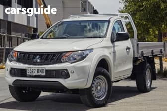 White 2018 Mitsubishi Triton Cab Chassis Glx