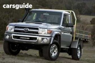 White 2012 Toyota Landcruiser Cab Chassis Gxl (4X4)