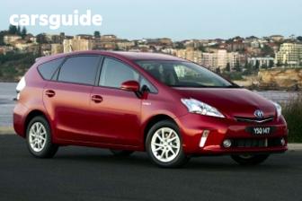 Blue 2014 Toyota Prius V Wagon Hybrid