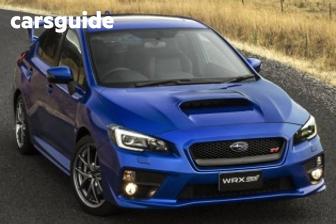 Blue 2015 Subaru WRX Sedan Sti