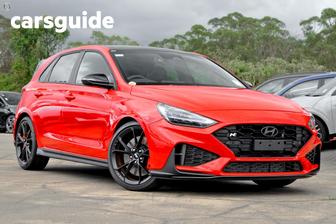 Red 2026 Hyundai I30 Hatchback N Premium
