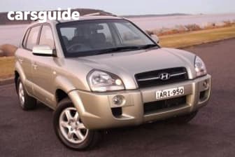 Blue 2005 Hyundai Tucson Wagon Elite