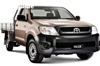 White 2010 Toyota Hilux Cab Chassis Workmate