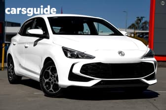 White 2025 MG MG3 Hatchback Excite Hybrid+