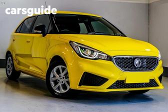 Yellow 2020 MG MG3 Hatchback Core
