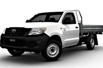 Silver 2012 Toyota Hilux Cab Chassis Workmate