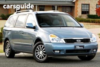 Blue 2011 Kia Grand Carnival Wagon Platinum