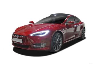 Blue 2017 Tesla Model S Hatchback 75