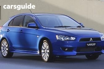 White 2015 Mitsubishi Lancer Hatchback Gsr Sportback