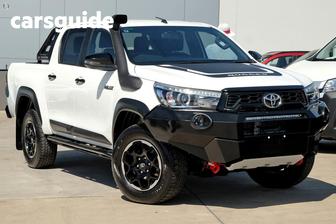 White 2019 Toyota Hilux Double Cab Pick Up Rugged X (4X4)