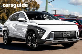 White 2026 Hyundai Kona Wagon Hybrid Premium