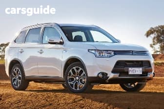Blue 2014 Mitsubishi Outlander Wagon Aspire Phev Hybrid