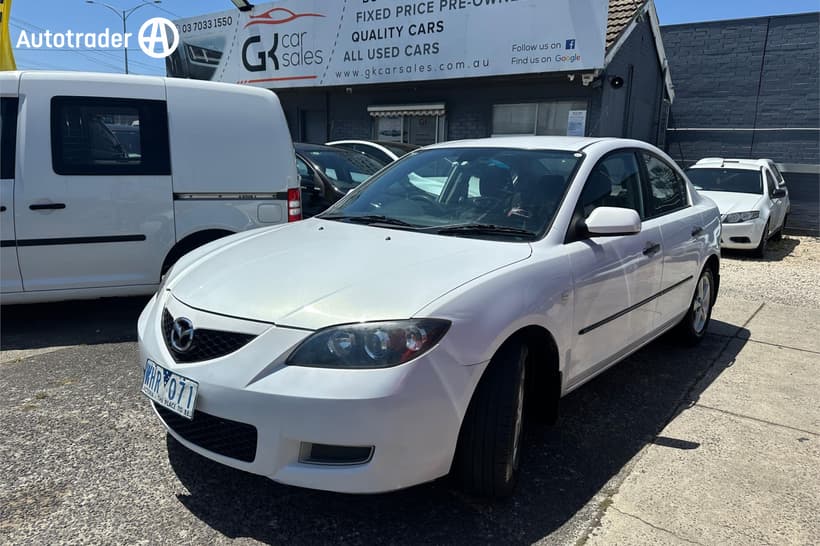 White 2008 Mazda 3 Sedan Neo