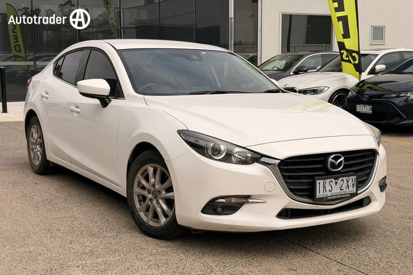 White 2017 Mazda 3 Sedan Maxx