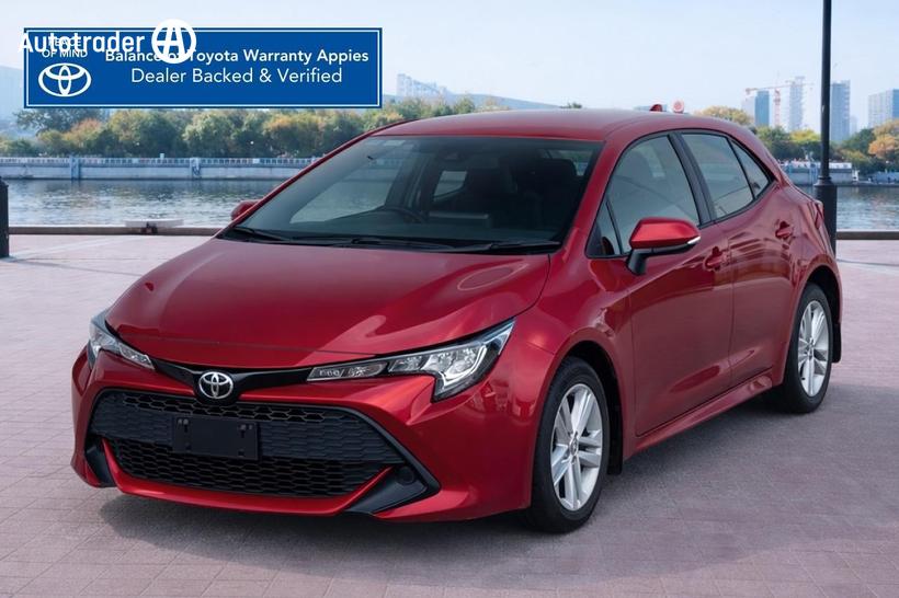 Red 2022 Toyota Corolla Hatchback Ascent Sport