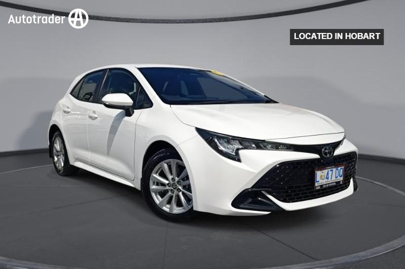 White 2023 Toyota Corolla Hatchback Ascent Sport