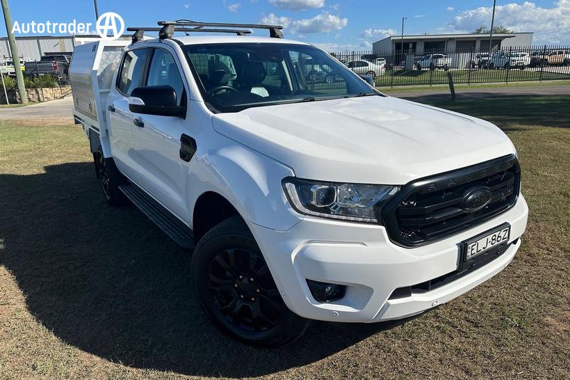 White 2020 Ford Ranger Double Cab Chassis Xlt 2.0 (4X4)