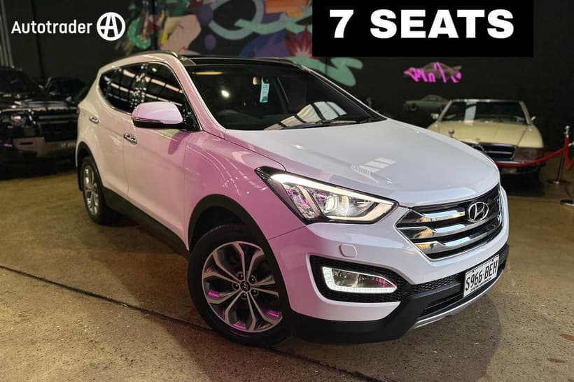 White 2014 Hyundai Santa FE Wagon Highlander Crdi (4X4)