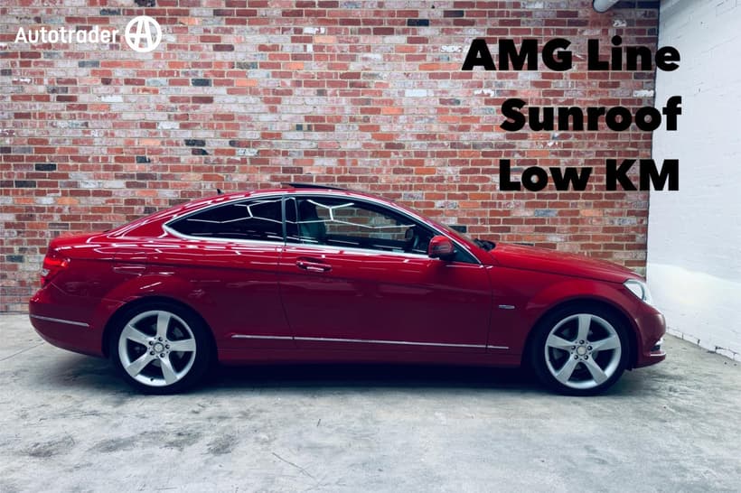 Red 2012 Mercedes-Benz C250 Coupe Cdi Be