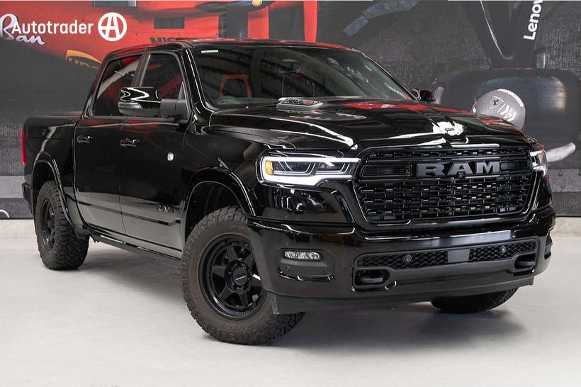 Black 2025 RAM 1500 Crew Cab Utility Limited Rambox Ho Hurricane
