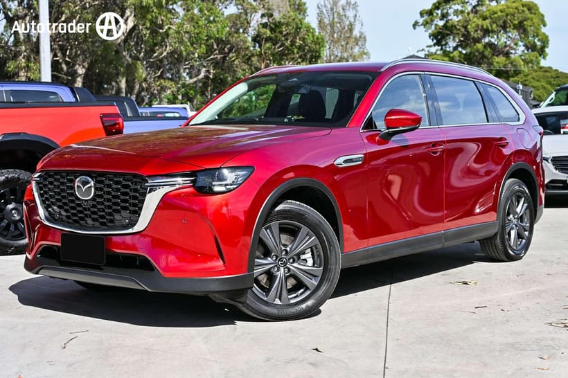 Red 2024 Mazda CX-80 Wagon G40E Pure