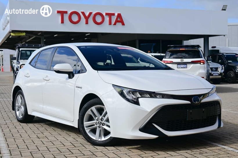 White 2022 Toyota Corolla Hatchback Ascent Sport Hybrid