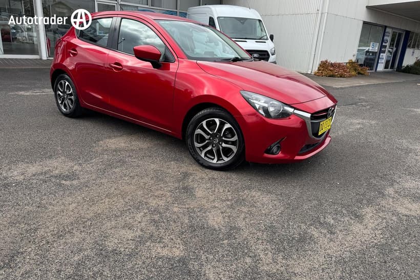 Red 2015 Mazda 2 Hatchback Genki