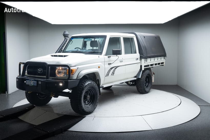 White 2022 Toyota Landcruiser Double Cab Chassis Workmate