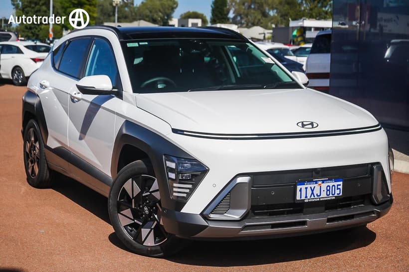 White 2026 Hyundai Kona Wagon Hybrid Premium