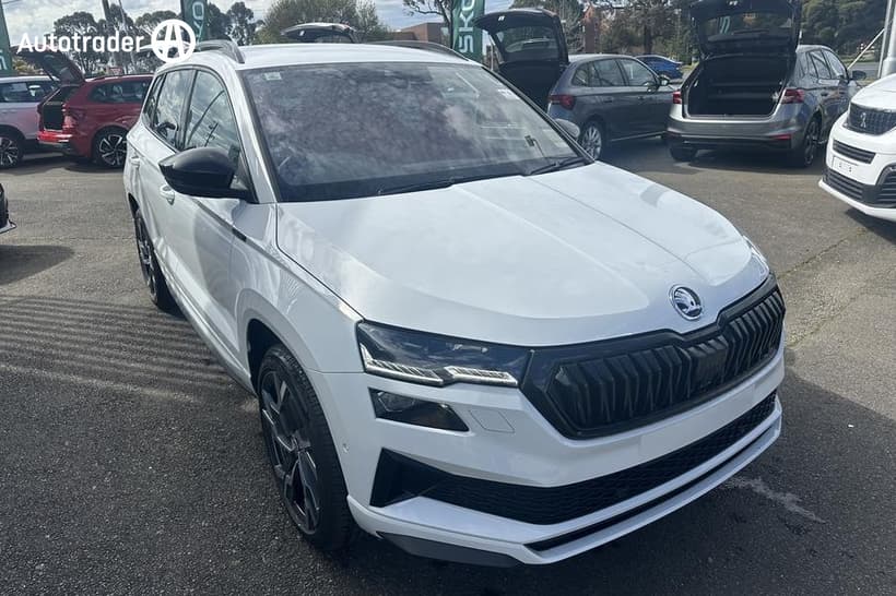 White 2024 Skoda Karoq Wagon Sportline (4X4) 140Tsi