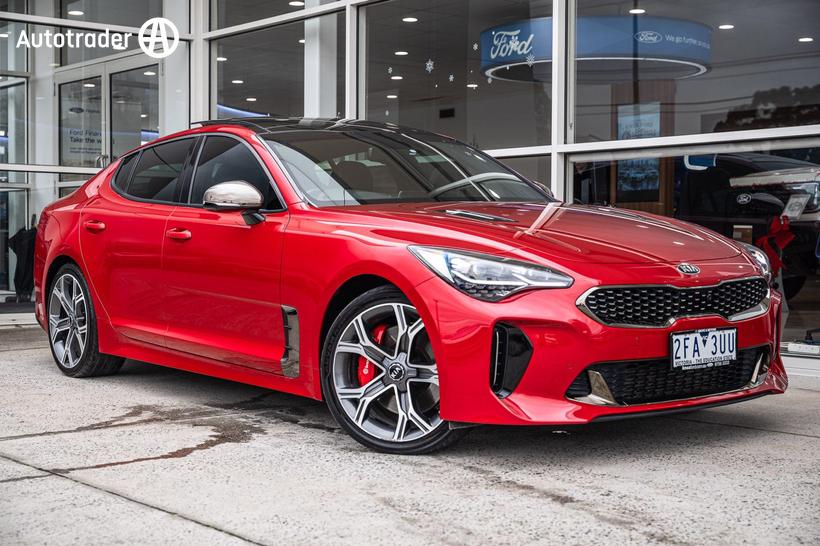 Red 2018 Kia Stinger Sedan Gt (Black Leather)