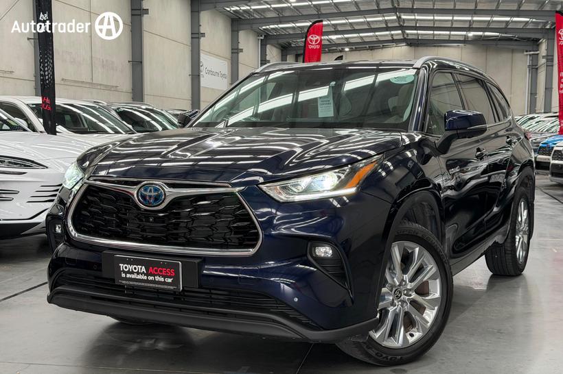 Blue 2024 Toyota Kluger Wagon Grande Hybrid Awd