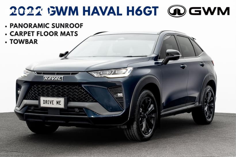 Blue 2022 GWM Haval H6GT Wagon Ultra (4Wd)