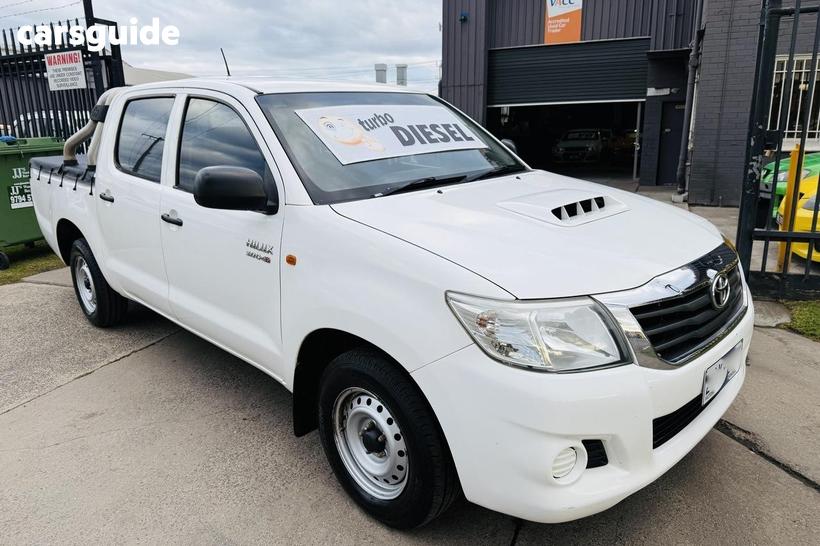 White 2012 Toyota Hilux Dual Cab Pick-up Sr