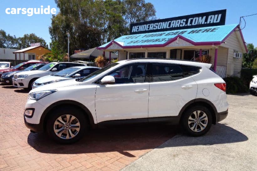 White 2015 Hyundai Santa FE Wagon Active Crdi (4X4)