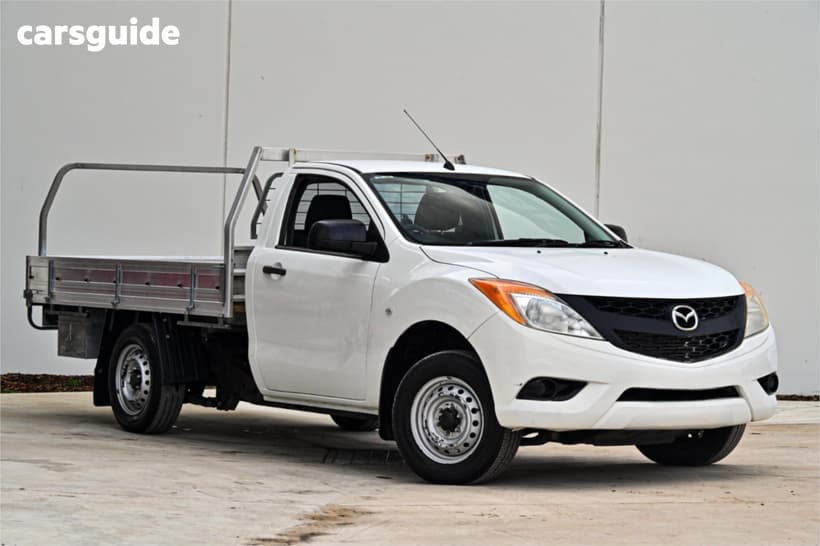 White 2013 Mazda BT-50 Cab Chassis Xt (4X2)
