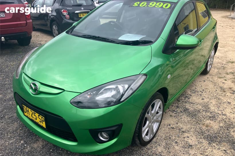 Green 2008 Mazda 2 Hatchback Genki