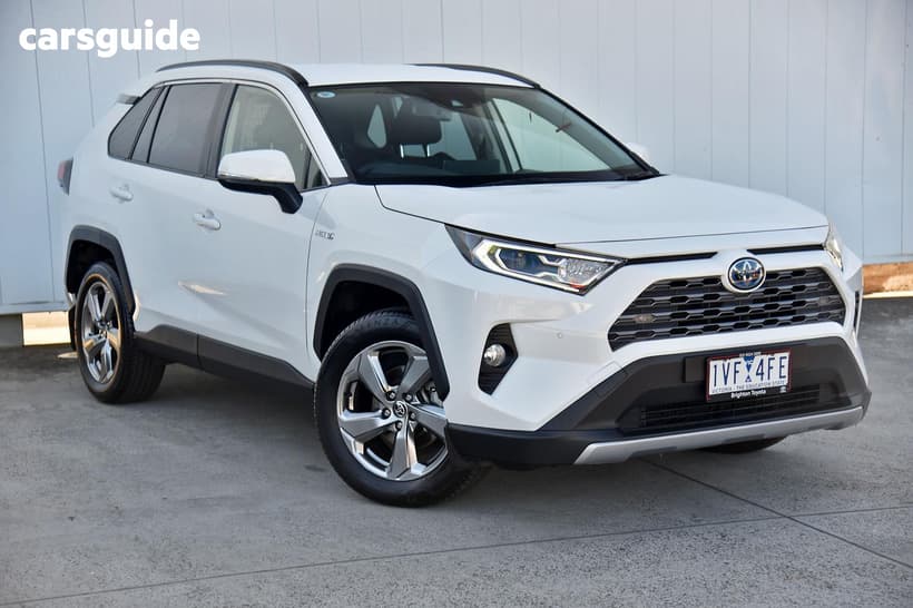 White 2021 Toyota RAV4 Wagon Gxl (2Wd) Hybrid