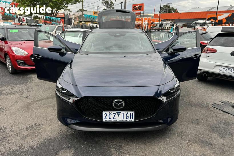 Blue 2023 Mazda 3 Hatchback G20E Evolve Mhev Vision