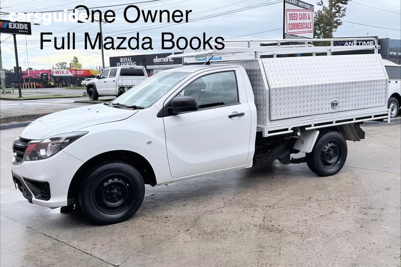 White 2019 Mazda BT-50 Cab Chassis Xt (4X2) (5Yr)