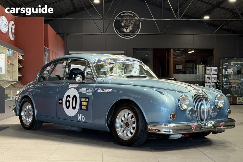 Blue 1963 Jaguar MK X Sedan 3.8