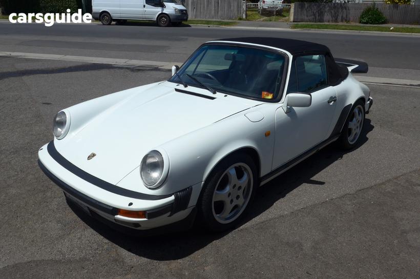 White 1987 Porsche 911 Cabriolet Carrera Sport