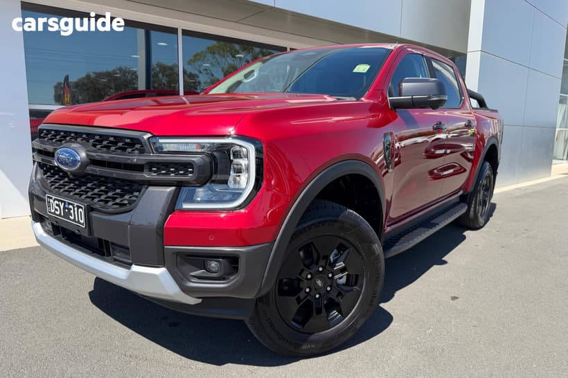 Red 2025 Ford Ranger Double Cab Pick Up Phev Sport (4X4)