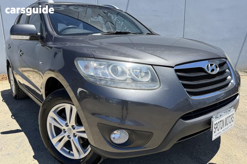 Grey 2010 Hyundai Santa FE Wagon Highlander Crdi (4X4)